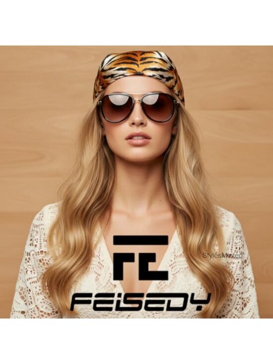 Retro Polarized Aviator Sunglasses for Women Men Square Vintage Style main image 4